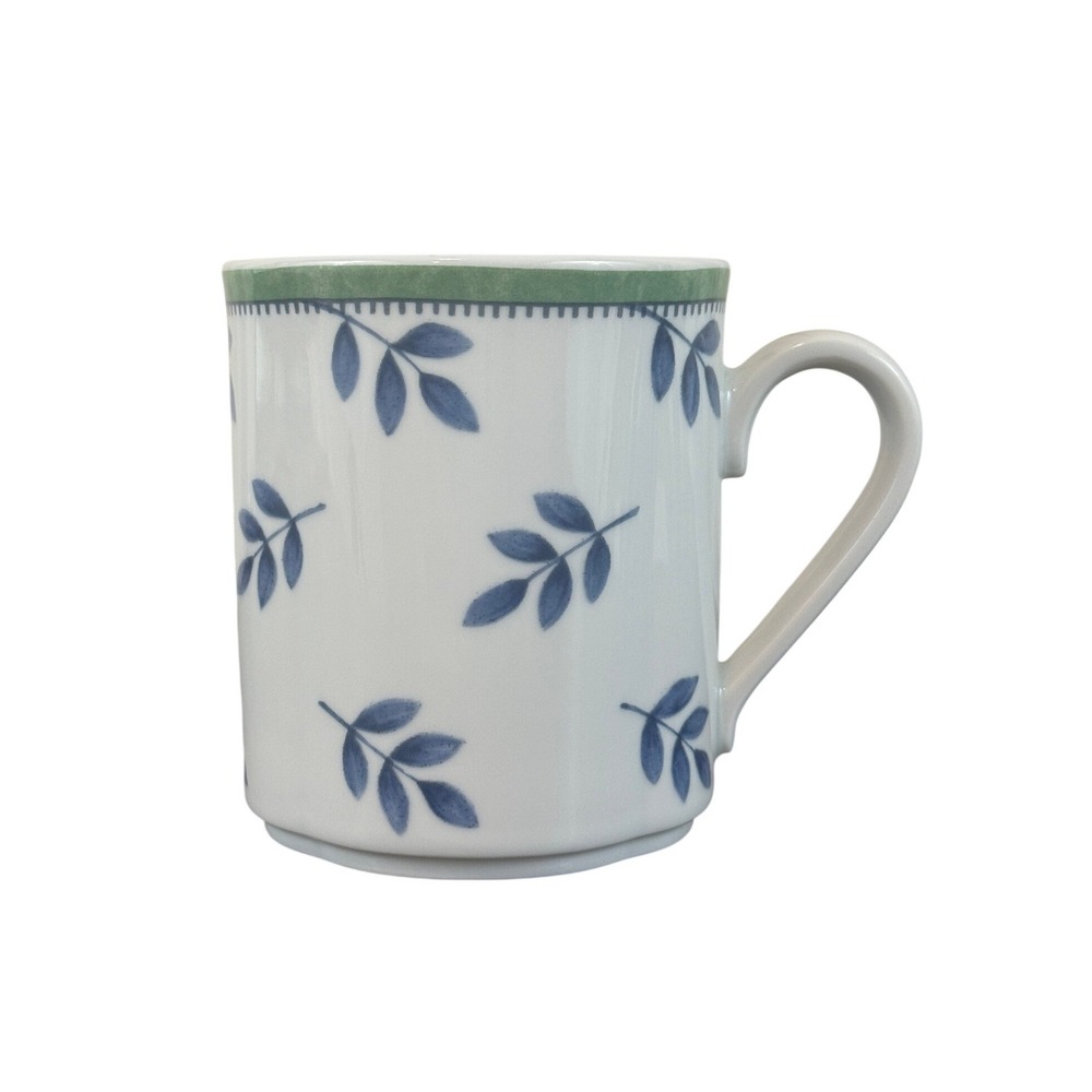 Villeroy and Boch Switch 3 Porcelain Blue Leaves Leaf Mug Germany